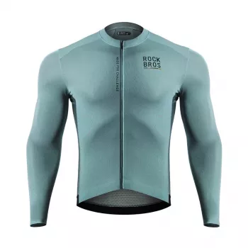 Maillot de cyclisme à manches longues homme ROCKBROS ROAD TO SKY M gris-bleu