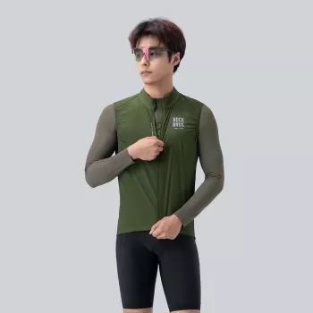 Gilet de cyclisme léger et respirant homme Rockbros ROAD TO SKY L - vert