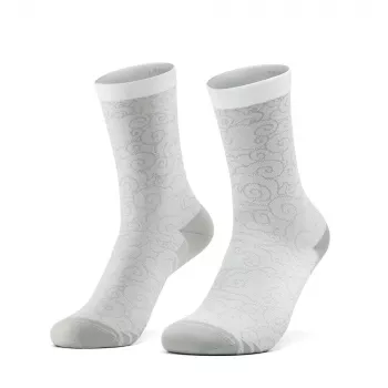 Chaussettes de cyclisme ROCKBROS ROAD TO SKY 39-42 blanches