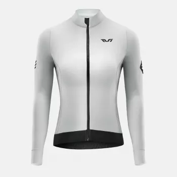 Veste de cyclisme isolée femme ROCKBROS YDWT006 TVI automne/hiver L - blanc-gris
