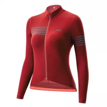 Maillot de cyclisme thermique à manches longues femme ROCKBROS YPW065 rouge taille M