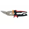 Cisaille à tôle aviation pour gaucher Fiskars PowerGear X, capacité de coupe 20 mm, lames revêtues PTFE, poignées FiberComp