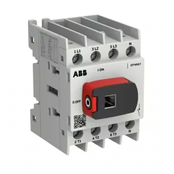 ABB OTOT40G1-4BSN2Plus interrupteur-sectionneur 4 pôles 40A, cadre G1, montage au sol