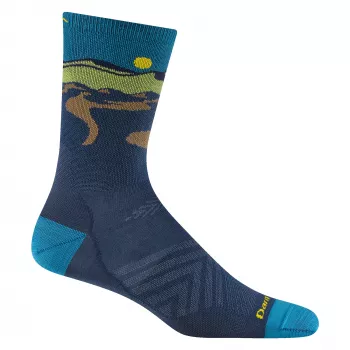 Chaussettes de course Darn Tough Ridge Runner Micro Crew ultra-légères - Midnight (homme, L)