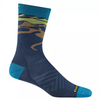 Chaussettes de course Darn Tough Ridge Runner Micro Crew ultra-légères - Midnight (homme, L)