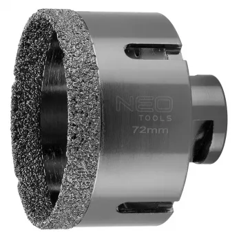 Foret diamanté NEO TOOLS 72 mm x M14 pour meuleuse d'angle 55-316