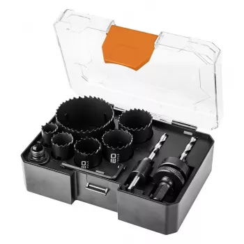 Ensemble de scies cloches bimétal NEO TOOLS Co8% (19, 25, 30, 35, 40, 68 mm), 9 pièces