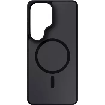 3MK Smoke MagCase pour Samsung Galaxy S26 Ultra - noir translucide mat, MagSafe, protection contre les chutes Absorber175™
