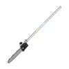 REBEL RB-5008 accessoire tronçonneuse pour débroussailleuse, guide 25 cm, pas 3/8 inch, épaisseur 1,3 mm, 44 maillons entraîneurs, graissage automatique, réservoir d'huile 150 ml, compatible avec entraînement à arbre cannelé 9 dents 26 mm