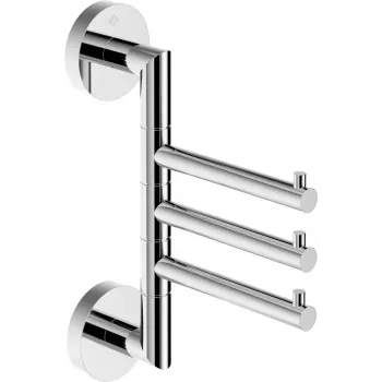 Crochet de porte triple pivotant DEANTE ADJ_0131, chrome