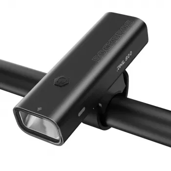 Éclairage avant vélo Rockbros 24710012001 800 lm avec câble USB-C vers USB-A, noir