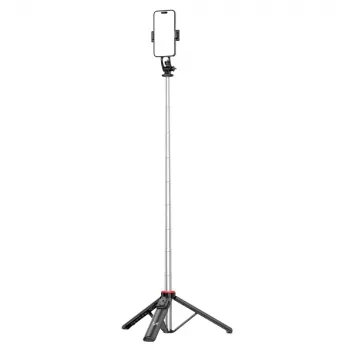 Trépied perche à selfie WOZINSKY WC1Y3S 1,3 m avec support téléphone - Noir