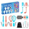 Pack d'accessoires famille HURTEL 15 en 1 pour console Nintendo Switch 2 - ensemble orange et bleu