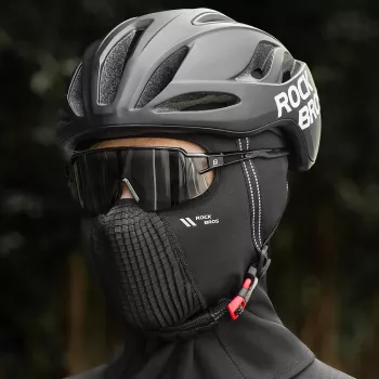 Cagoule de cyclisme thermique ROCKBROS LF25699 - noir