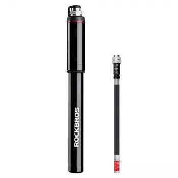 Mini-pompe de vélo ROCKBROS SMART-B 150 PSI valve Presta Schrader noire