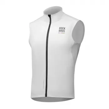 Gilet de cyclisme thermique coupe-vent ROCKBROS ROAD TO SKY - blanc, M