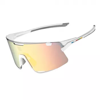 Lunettes de cyclisme ROCKBROS SP338 Road to Sky avec verres interchangeables - crème