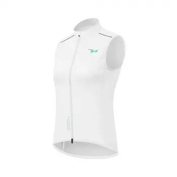 Gilet de cyclisme coupe-vent pour femme ROCKBROS MJ008 – S, blanc (série TVI) ultra-léger