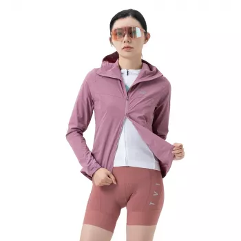 Veste de cyclisme femme ROCKBROS YPW079 TVI avec capuche, rose, taille L