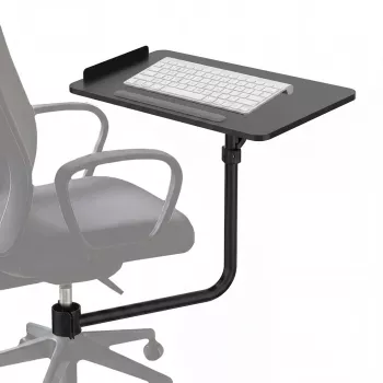 Plateau à clavier pour chaise de bureau Maclean MC-139 noir 66x30cm, max. 5kg