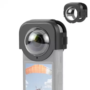 Protection d'objectif PULUZ pour Insta360 X4 – verre optique, lot de 2 (PU975)
