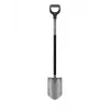 Bêche de jardin ergonomique Fiskars pointue poignée en D acier au bore 1200mm