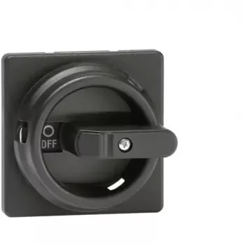 Poignée rotative ronde ABB OZ331SPB, noire, axe 6 mm, IP65, pour interrupteurs-sectionneurs OT16-1250