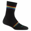 Chaussettes Darn Tough Prism Micro Crew Lightweight Cushion femme - noires