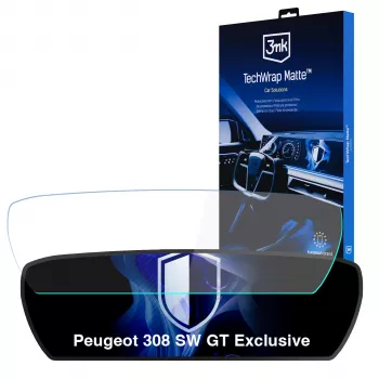 Film de protection mat 3MK PROTECTION TechWrap pour combiné d'instruments Peugeot 308 SW GT Exclusive
