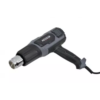 HOOZAR Pistolet à air chaud 2000W avec température réglable, écran LCD, 4 buses et mallette de transport
