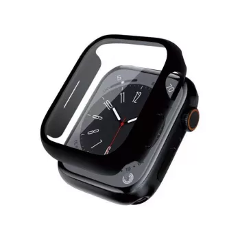 Boîtier de montre hybride Crong pour Apple Watch 44 mm (noir)