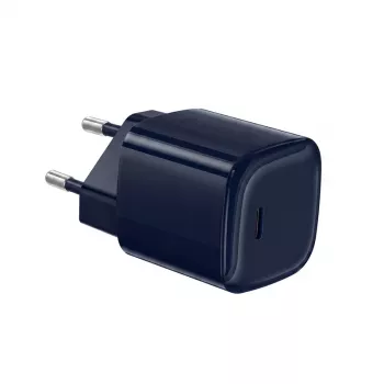 Chargeur mural Crong NEO GaN 40W USB-C PD 3.2 avec AVS - bleu marine