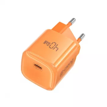 Chargeur GaN NEO Crong 40 W USB-C PD 3.2 avec AVS (orange)