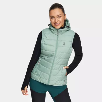 Gilet de course femme Alpinus Monza, menthe, taille M - séchage rapide, respirant, léger