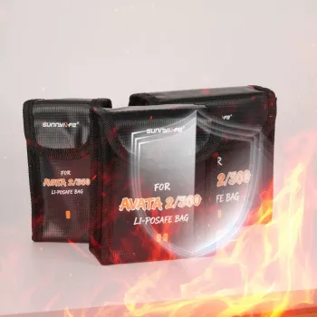 Sac de sécurité ignifuge pour batterie SUNNYLIFE pour DJI Avata 2 / Avata 360 / AT3-DC186-1
