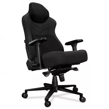 Fauteuil de bureau magnétique YUMISU 2053, revêtement tissu, noir (Y-2053F-BB-M)