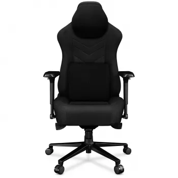 Fauteuil de bureau magnétique YUMISU 2053, revêtement tissu, noir (Y-2053F-BB-M)