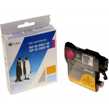 Cartouche d'encre magenta compatible Brother LC-980M / LC-1100M / LC-1100HM G&G (XXL, 750 pages)