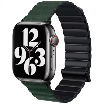 Beline Magnetic Pro Apple Watch Strap 42/44/45/49mm Black/Green