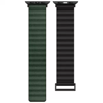 Beline Magnetic Pro Apple Watch Strap 42/44/45/49mm Black/Green