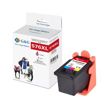 Cartouche G&G pour Canon CL-576XL XXL, capacité : 13,5 ml couleur/400 pages