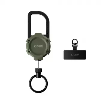 Support antivol TECH-PROTECT ATH03 Urbanloop pour Apple AirTag vert militaire
