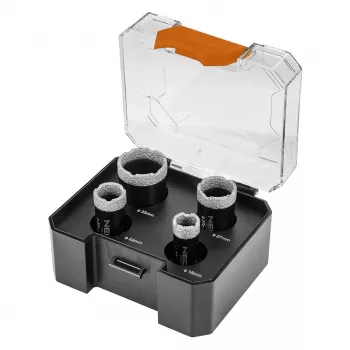 Ensemble de scies-cloches diamant NEO TOOLS 18/22/27/35 mm, 4 pièces