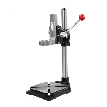 Support de perceuse à colonne NEO TOOLS 56-655 avec collet 43 mm, course 60 mm, base en fonte
