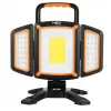 Lampe de travail LED COB rechargeable NEO TOOLS 99-125 2000lm, 20W, 6500K blanc froid, 4400mAh Li-ion, USB-C, base magnétique, IP44