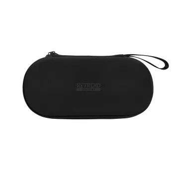Retroid Housse de transport pour Retroid Pocket 6 - coque rigide EVA noire, étui de voyage de protection avec poche en mesh et dragonne