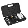 Testeur de fuite de joint de culasse NEO TOOLS 11-271 – kit détecteur de fuite de combustion CO2 pour moteurs essence, diesel et GPL avec 250 ml de liquide bleu de bromothymol, adaptateur conique universel et 10 adaptateurs de radiateur spécifiques à la marque