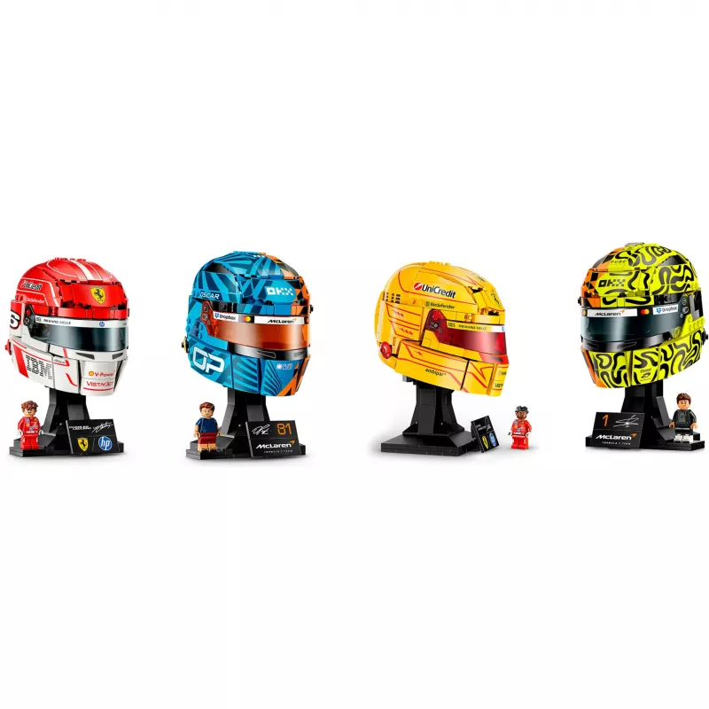Ensemble LEGO F1 Casques
