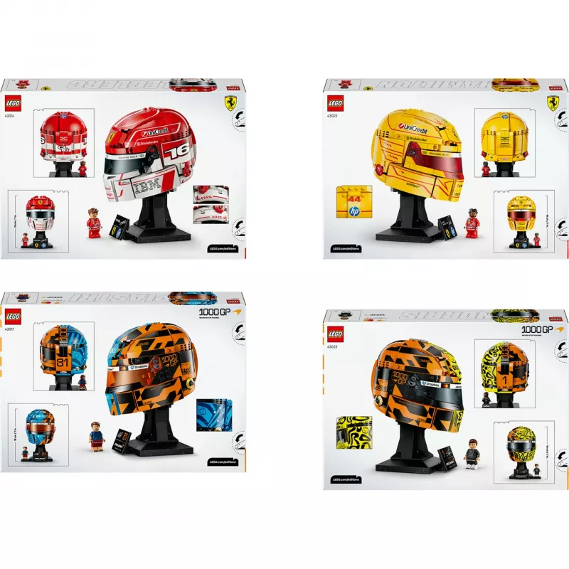 Ensemble LEGO F1 Casques