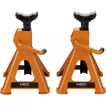 Chandelles de levage 3 tonnes NEO TOOLS, hauteur 295-415 mm, paire